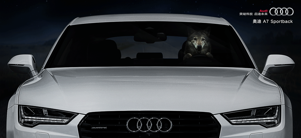 奥迪a7 海报设计